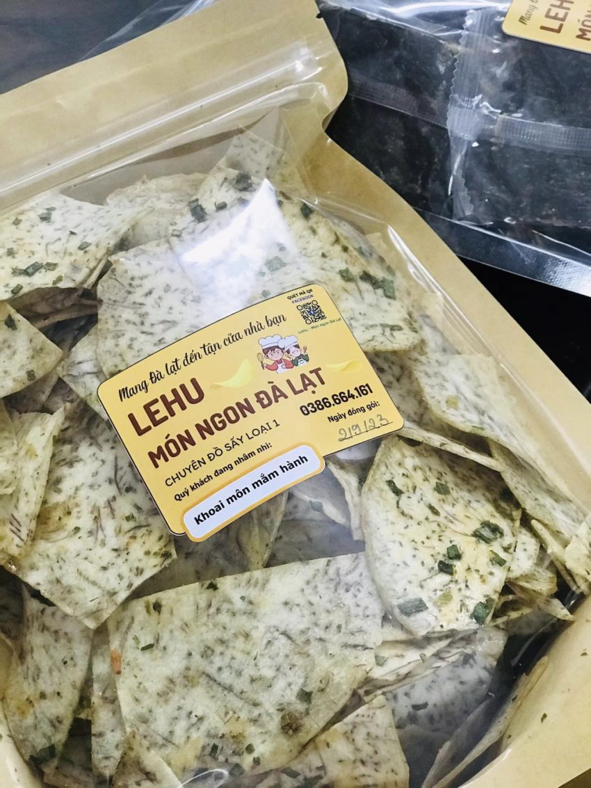 Đặc sản Đà Lạt làm quà món ngon Đà Lạt khoai sấy Đà Lạt